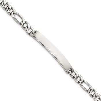Stainless Steel Polished 7mm Franco Link 8.5in Bracelet