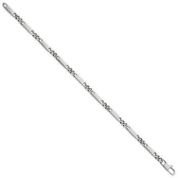 Chisel Stainless Steel Polished 4mm Fancy Link 8.5 inch Bracelet — alternate view