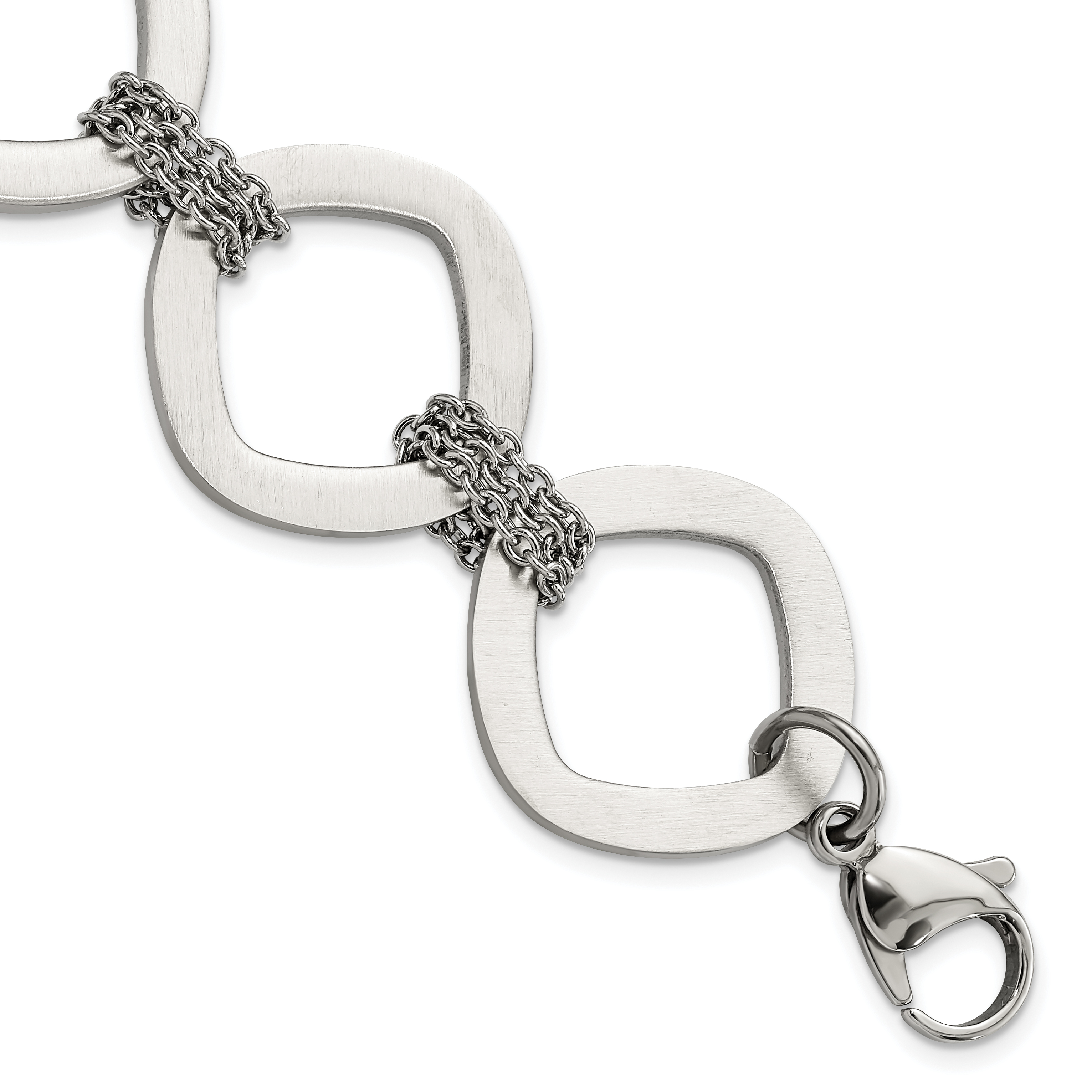 Gucci 18K White Gold Pave Round Diamond Horsebit Chain 8'' Link Bracelet |  eBay
