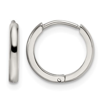 Chisel Stainless Steel Polished 1.4mm Endless Hinged Hoops