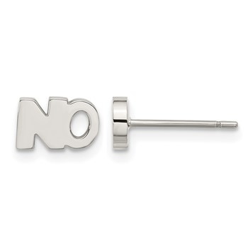 Stainless Steel Polished NO Post Earrings
