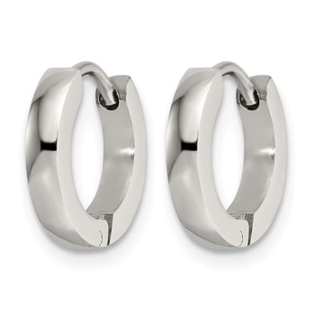 Chisel Stainless Steel Polished 2.2mm Hinged Hoop Earrings — alternate view