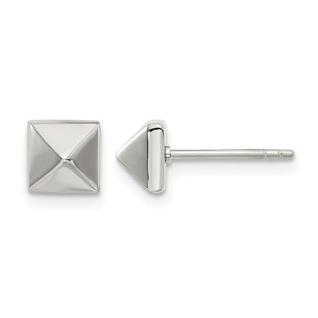 Chisel Stainless Steel Polished 6mm Stud Post Earrings