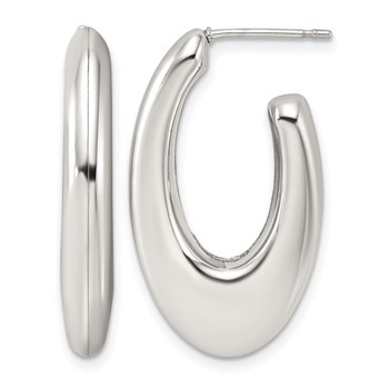 Chisel Stainless Steel Polished Teardrop Dangle Post Earrings