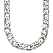 Image of Chisel Stainless Steel Polished 24 inch Fancy Link Necklace