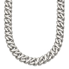 Image of Chisel Stainless Steel Polished 24 inch Link Necklace