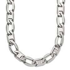 Image of Chisel Stainless Steel Polished 24 inch Open Link Necklace