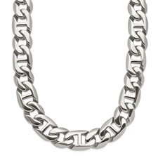 Image of Chisel Stainless Steel Polished 24 inch Link Necklace