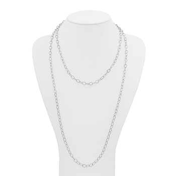 Stainless Steel Polished Multi Chain 28in Layered Necklace — alternate view