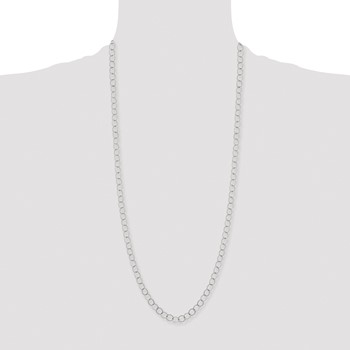 Stainless Steel Polished 8mm Circle Link 30in Necklace — alternate view