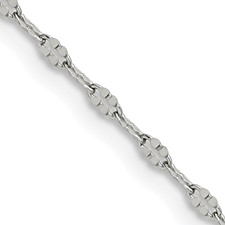 Image of Chisel Stainless Steel Polished 16 inch Fancy Link Chain