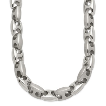 Chisel Stainless Steel Brushed and Polished 20 inch Necklace