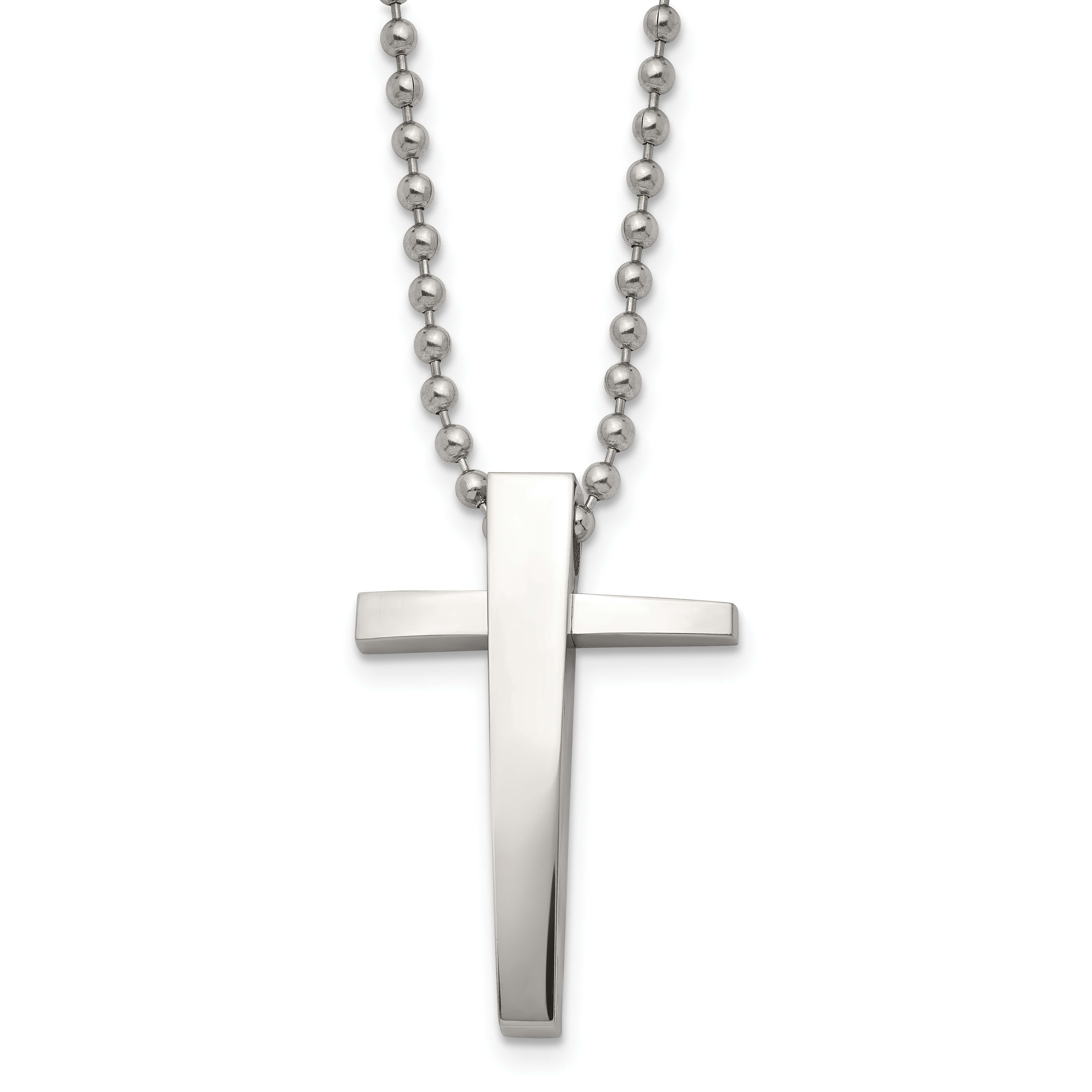 Mens Silver Cross Necklace Gold Fish Bone Pattern Cross, Stainless Steel  Crucifix Jesus Link Chain Catholic Jewelry Gift For Men From Nicewatchnice,  $12.36 | DHgate.Com