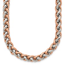 Image of Chisel Stainless Steel Polished Rose IP-plated 24 inch Necklace