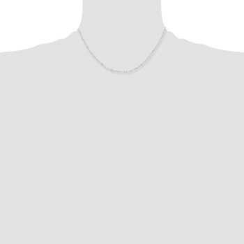 Stainless Steel Polished 2.9mm 16in Fancy Link Chain — alternate view