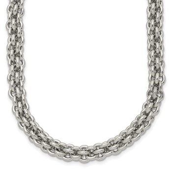 Chisel Stainless Steel Polished 24 inch Necklace