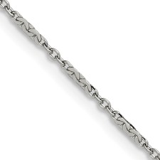 Image of Chisel Stainless Steel Polished 1.8mm 18 inch Fancy Link Chain