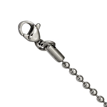 Stainless Steel Polished Two Piece Moveable Dragonfly Necklace — alternate view