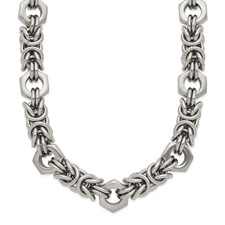 Image of Chisel Stainless Steel Brushed and Polished 24 inch Necklace