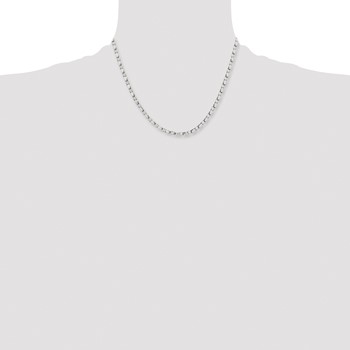 Stainless Steel Polished Fancy Link 18in Chain — alternate view