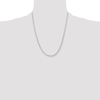 Stainless Steel Polished Fancy Link 22in Chain — alternate view