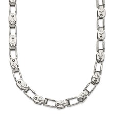 Image of Chisel Stainless Steel Polished 24 inch Fancy Link Chain