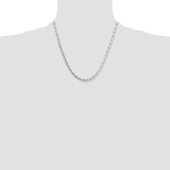 Stainless Steel Polished Fancy Link 20in Chain — alternate view