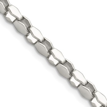 Stainless Steel Polished Fancy Link 18in Chain