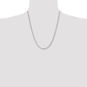 Stainless Steel Polished Fancy Link 22in Chain — alternate view