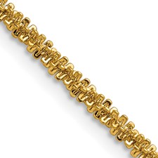 Image of Chisel Stainless Steel Polished Yellow IP-plated 3mm 22 inch Cyclone Chain