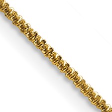 Image of Chisel Stainless Steel Polished Yellow IP-plated 1.7mm 20 inch Cyclone Chain