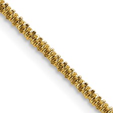 Image of Chisel Stainless Steel Polished Yellow IP-plated 2.2mm 20 inch Cyclone Chain