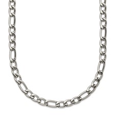 Image of Chisel Stainless Steel Polished 4mm 20 inch Figaro Chain