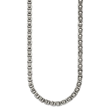 Chisel Stainless Steel Polished 24 inch Chain Link Necklace — alternate view