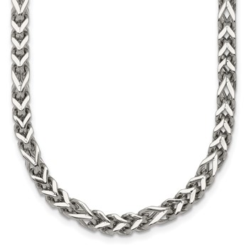 Chisel Stainless Steel Polished 4mm 20 inch Franco Link Necklace