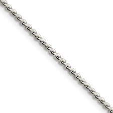 Image of Chisel Stainless Steel Polished 2mm 16 inch Fancy Curb Link Necklace