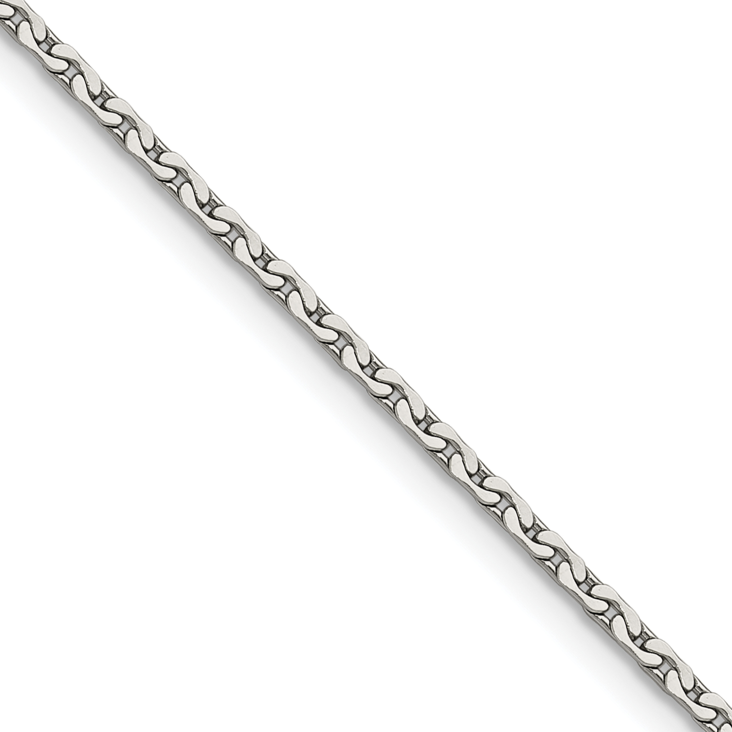 Chisel Stainless Steel Polished 1.7mm 18 inch Fancy Link Chain