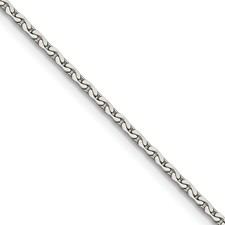 Image of Chisel Stainless Steel Polished 1.7mm 20 inch Fancy Link Chain