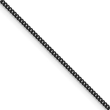 Image of Chisel Stainless Steel Polished Black IP-plated 1.5mm 24 inch Curb Chain