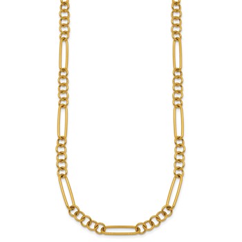 Stainless Steel Polished Yellow IP 5.25mm Pocket Watch Chain Style Necklace — alternate view