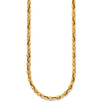 Chisel Stainless Steel Polished Yellow IP-plated 5.5mm 24 inch Mariner Link Chain — alternate view