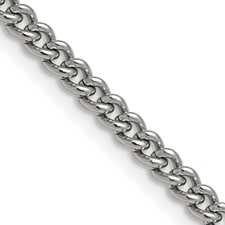 Chisel Stainless Steel 3.0mm 20in Curb Chain Necklace