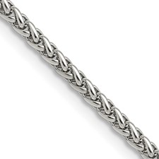 Image of Chisel Stainless Steel Polished 3mm 18 inch Wheat Chain