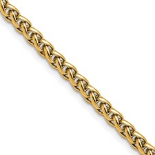 Stainless Steel Polished Yellow IP Paperclip 15in w/2in ext. Necklace Stainless Steel Polished Yellow IP Paperclip 15in w/2in ext. Necklace