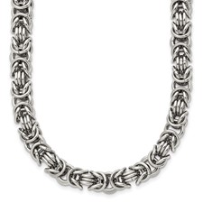 Image of Chisel Stainless Steel Polished 18 inch Fancy Link Necklace