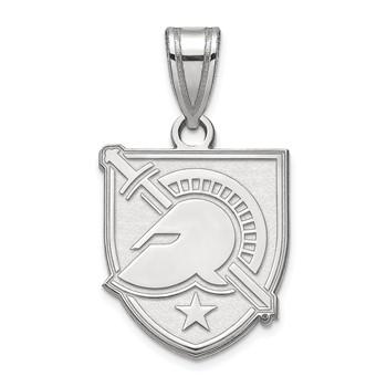 10k White Gold LogoArt U.S. Military Academy Letter A Medium Pendant