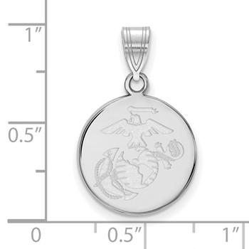 10kw Medium U.S. Marine Corps Disc Pendant — alternate view