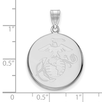 10kw Large U.S. Marine Corps  Disc Pendant — alternate view