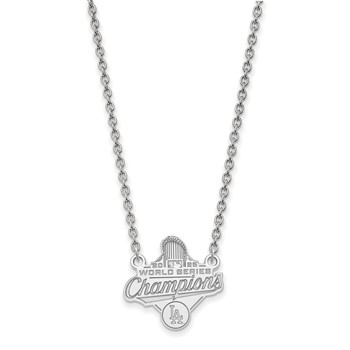 SS 2025 World Series Champions Los Angeles Dodgers Large Pendant w/ Neckla — alternate view