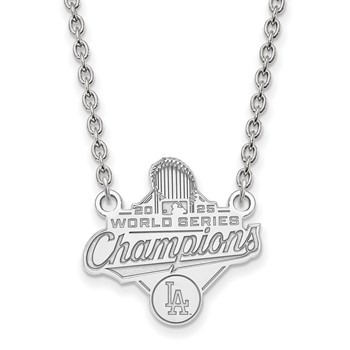 SS 2025 World Series Champions Los Angeles Dodgers Large Pendant w/ Neckla